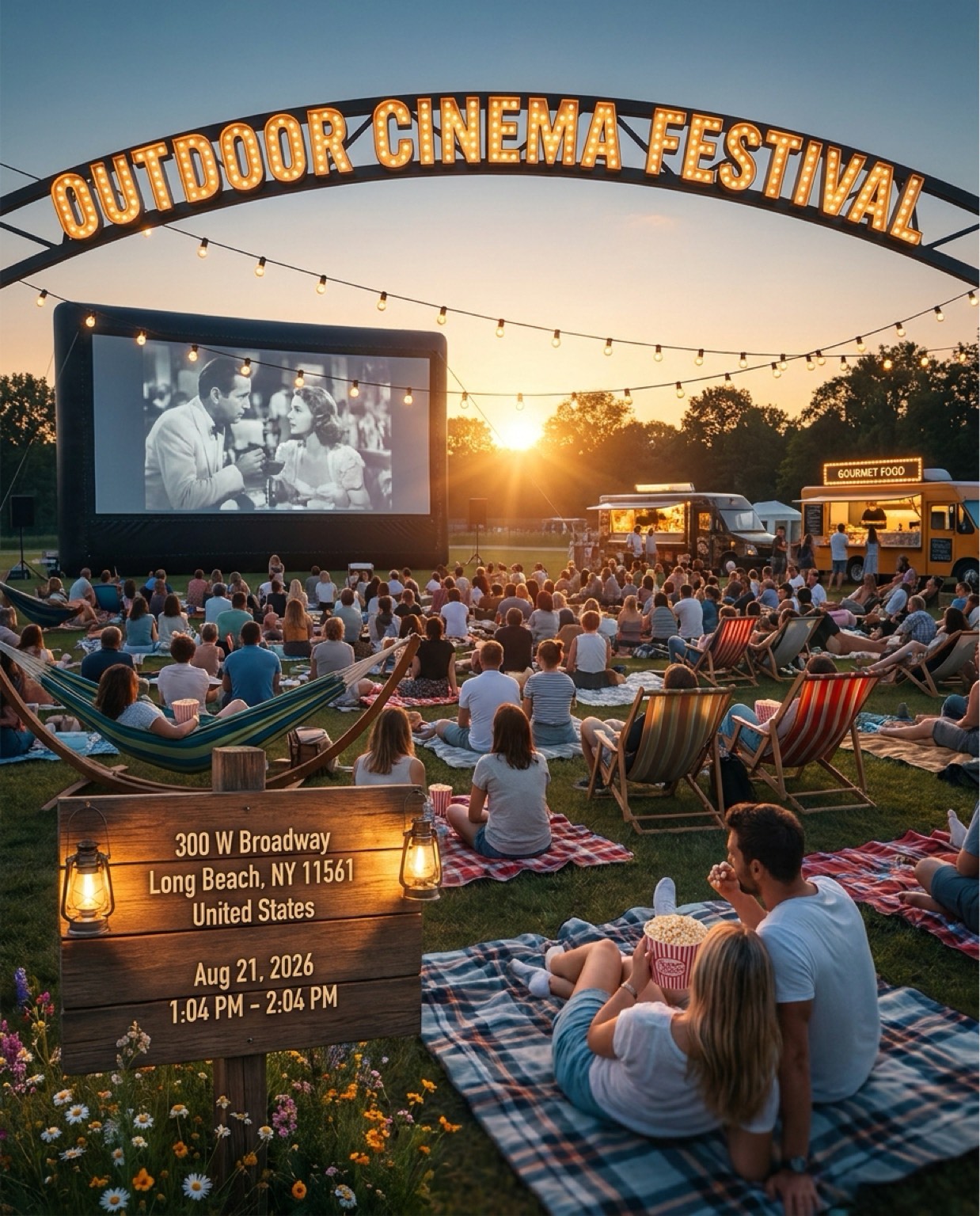 Flyer for Outdoor Cinema Festival