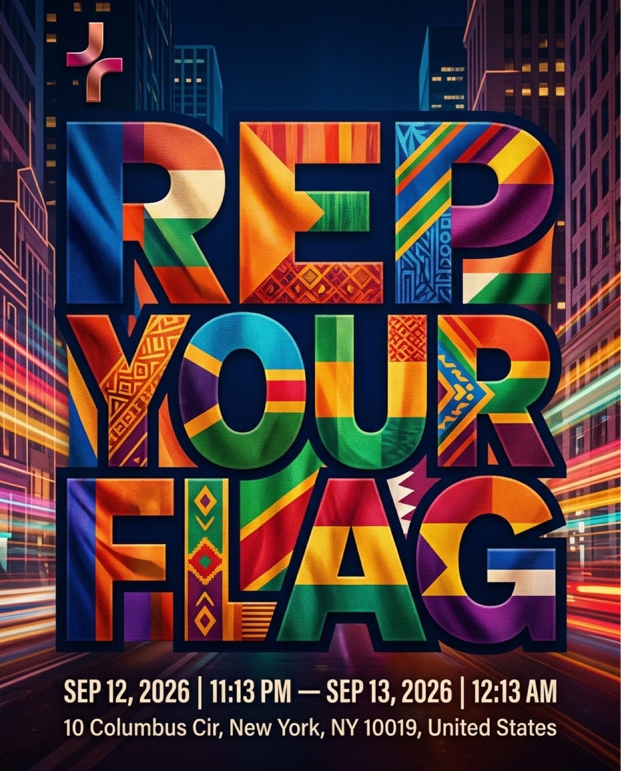 Flyer for Rep Your Flag